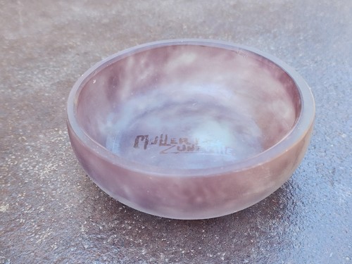 Coupe signée muller luneville - coupe,