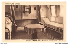 ARSP9-0531-BOAT - American Liner - First Class Twin Cabin