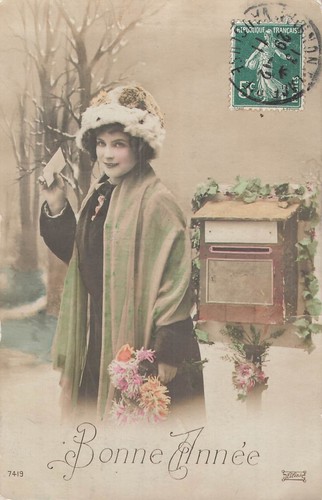 Bonne annee femme - bonne, chapeau