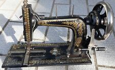 Antique sewing machine FR.WILH.CUNZ.COBLENZ, mother-of-pearl inlay