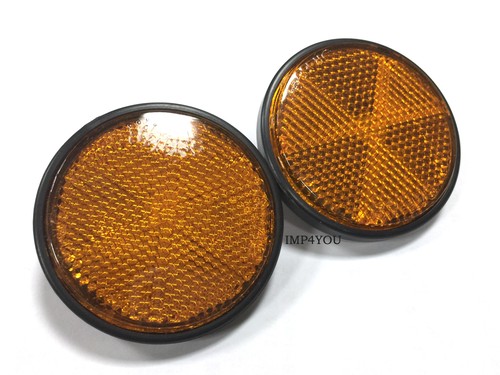Pair front fender reflectors - front,