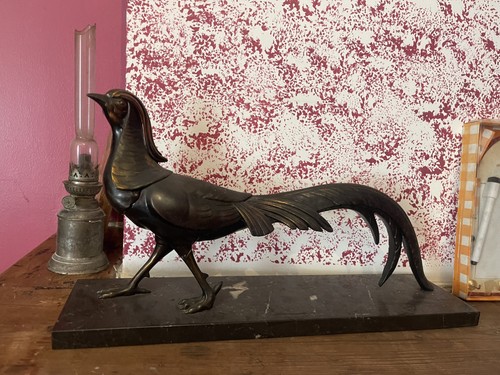 Sculpture faisan art déco - faisan,