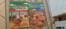 LOT 6 LIVRES ENFANTS "LES ANIMAUX DE LA FERME & DES PRES" - EDITION ATLAS