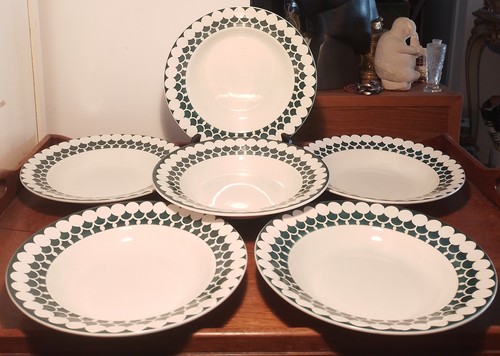 Assiettes creuses faïence - 6,