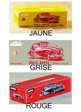 SOLIDO 115 ROLLS ROYCE SILVER CLOUD BOITE  REPRO COPIE VIDE