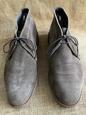 Bottes chukka homme Tricker's en cuir daim gris pointure UK 7,5 || US 8,5