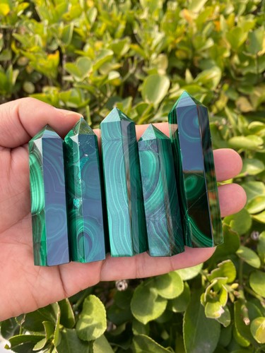 1pc top natural - 1pc, malachite