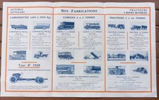 1925 PAMPHLET LEAFLET LATIL RANGE ADVERTISING TRACTOR TRUCK