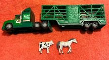 1998 SOMA MIGHTY WHEELS 12” DIECAST & PLASTIC B&RF LIVESTOCK TRANSPORT TRUCK SET