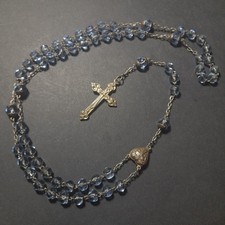 Chapelet en argent et perles