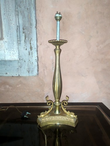 Ancienne lampe bronze - en,