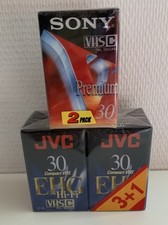 VHS-C Lot De 6 Cassettes Neuves JVC Et Sony 30