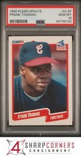 1990 FLEER UPDATE #U-87 FRANK THOMAS RC WHITE SOX HOF PSA 10