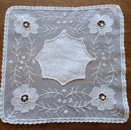 Napperon ancien tulle - en,