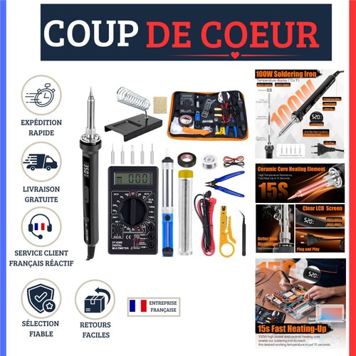 Fer souder 100w avec - fer,