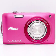 Nikon COOLPIX S3300 Strawberry Pink 6x Zoom 16.0MP Digital Camera 85-90%New