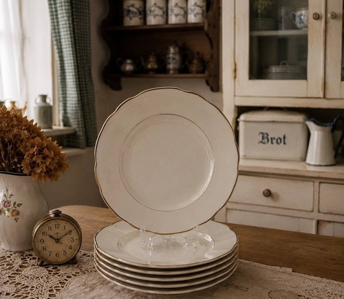 Ensemble rare six assiettes - de,