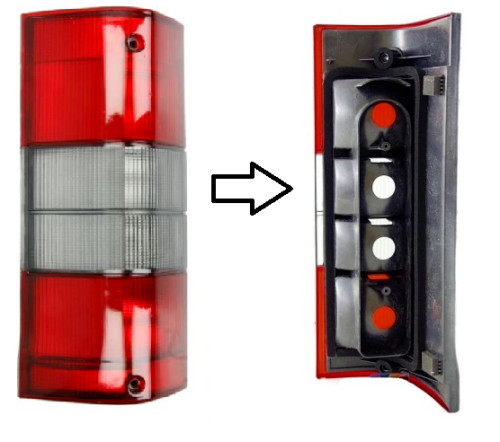 Lampe feu arriere - gauche, fiat