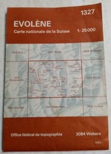 Evolène. Carte National de la Suisse No 1327. Office fédéral de topographie 1983