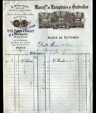 ORLEANS (45) FACTORY OF UMBRELLAS & UMBRELLAS "Vve A. PORTE & RIVET" in 1902