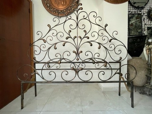 Lit double fer forgé - double,
