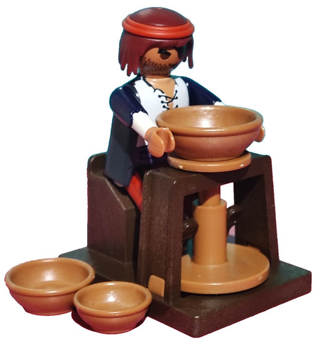 Playmobil figurine potier - figurine,