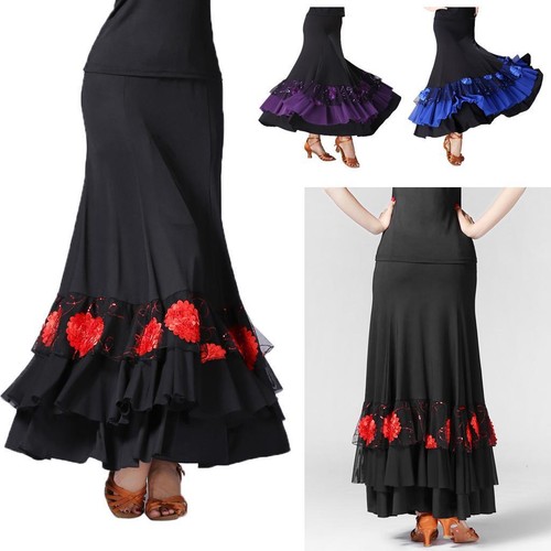Longue jupe danse flamenco - jupe,