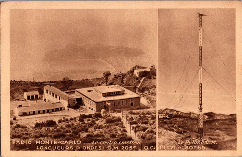 Postcard radio monte carlo - radio,
