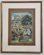 Miniature indienne romantique