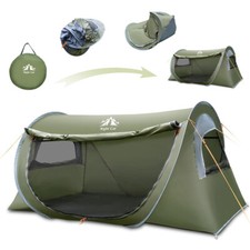 1 Person Tent Waterproof Instant Easy Setup Pop-up Tent Tunnel Tent Used