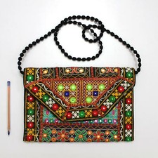 Sac à main vintage tribal banjara fait main ethnique femme boho fantaisie poc...