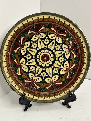 Vintage metal enamel - metal,