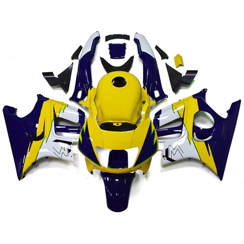 Yellow deep blue - yellow, white