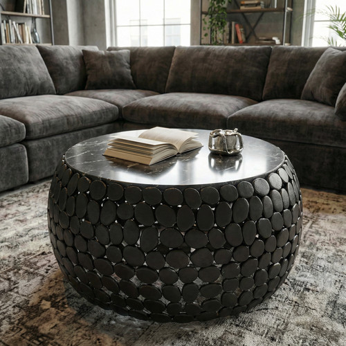 Table basse ronde 65cm - ,