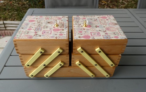Boite travailleuse bois - boite, en