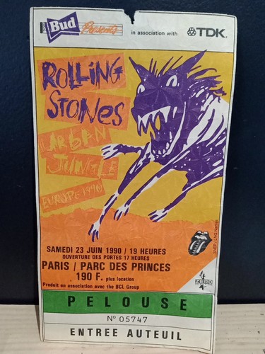 Rare ticket billet concert - ticket,