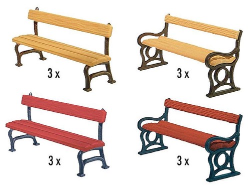 Faller 12x bancs pour jardin - 12x,