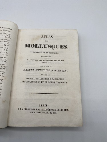 Atlas des mollusques - atlas,