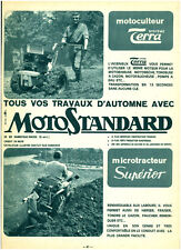 Antique 1965 Standard Motorcycle Microtractor Magazine Issue Advertising