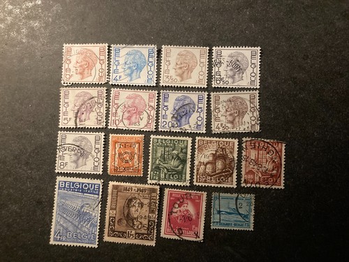 Lot timbres belgique xxe - lot,