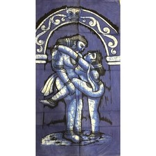 Batik Tenture Kama Sutra Bleu