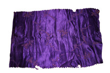 Tissu ancien soie violette
