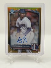 2025 Bowman Chrome Alejandro Rosario 1st True Gold Auto #CPA-ARO /50