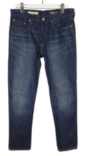 Jean Skinny GAP Homme W34/L32 Faded Bleu Denim Zip Fly Étiré