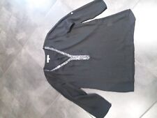 Tunique Voile Noire avec strass Taille M/L neuf