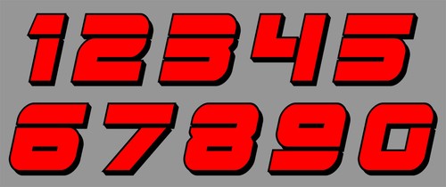 Sticker numero course racing - sticker,