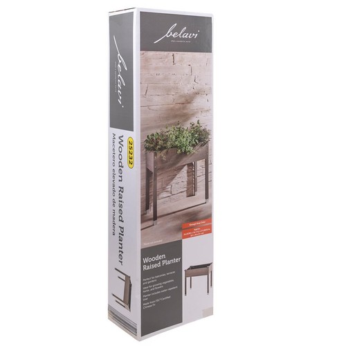 Bac fleurs bois 60 - fleurs,