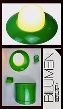 ? Bilumen Wall/Ceiling Lamp Green Applique Space Age Vintage 70s