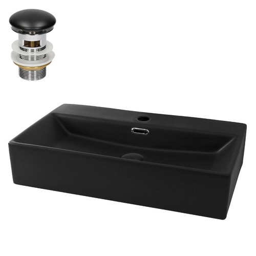 Lavabo céramique noir - , mat