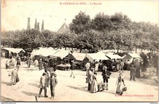 S12488 cpa 71 Saint Germain du Bois - Le Marché